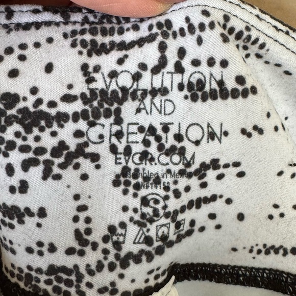 Evolution and Creation Black White Leggings - Picture 6 of 6